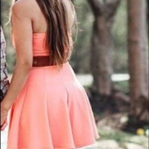 Coral dress